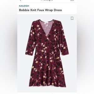 KAILEIGH
Bobbie Knit Faux Wrap Dress